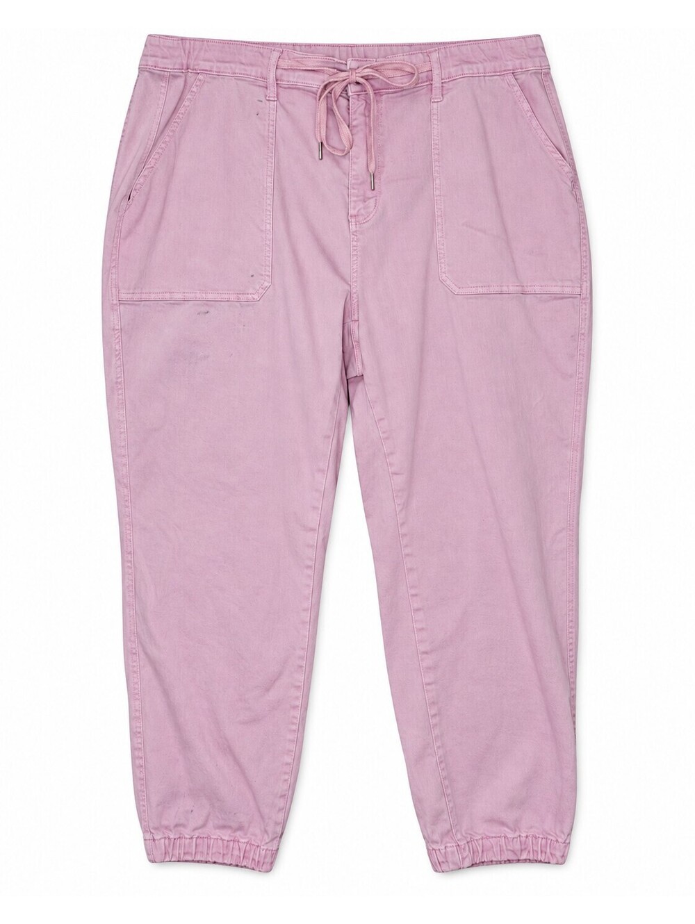 Judy Blue 22W Pink Garment Dyed Jogger Pants Drawstring Utility Plus Size